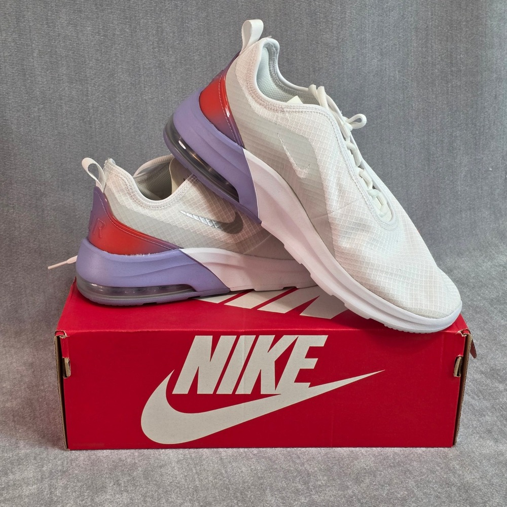 Nike Womens Air Max Motion 2 White Purple Red Sneakers CW5594-100 Size 10 Gym